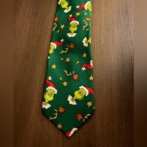 Christmas Grinch Green Tie